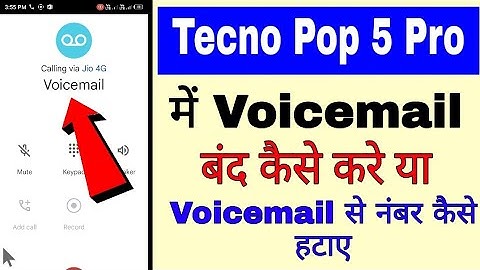 Tecno Pop 5 pro me Voicemail call band/off kaise kare।tecno Pop 5 pro me Voicemail se number hataye