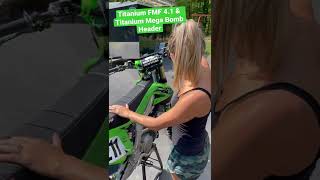 FMF Titanium Exhaust SOUND! Kawasaki KX450 #SHORTS