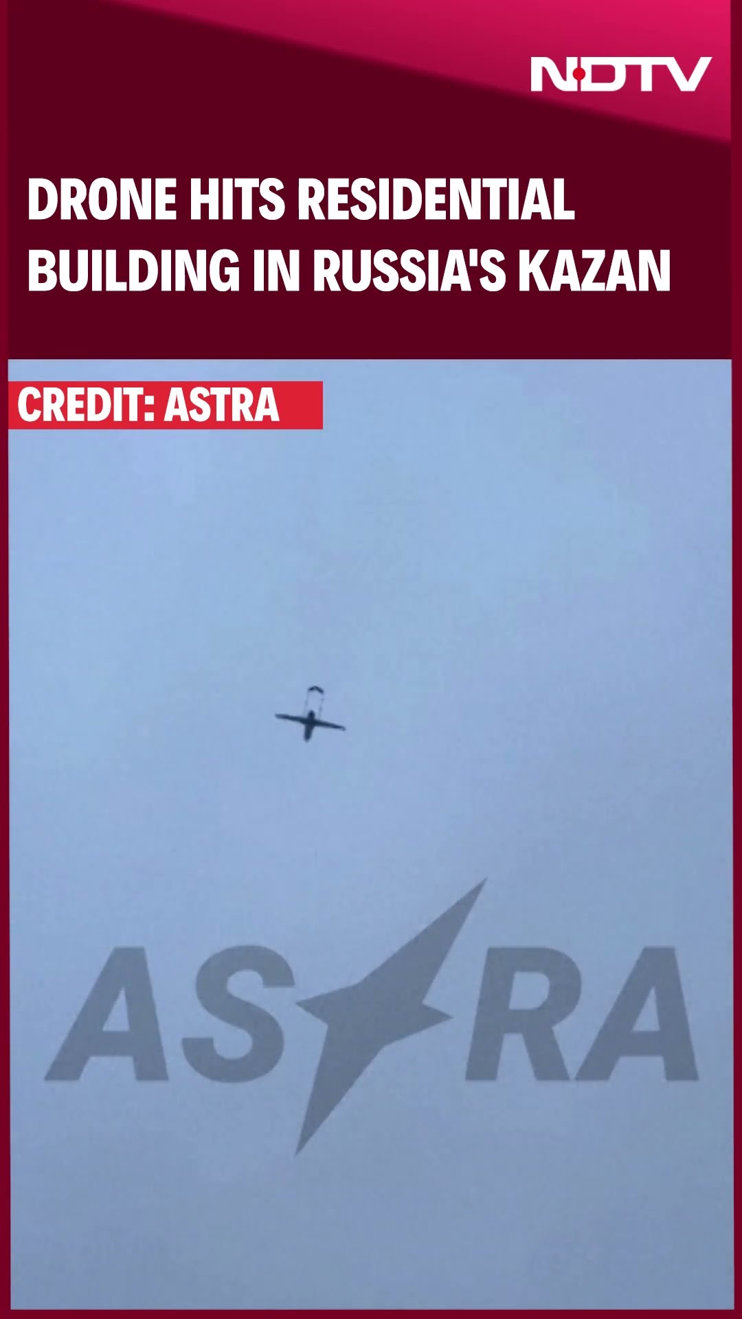 Kazan | Drone Hits Residential Building In Russia's Kazan