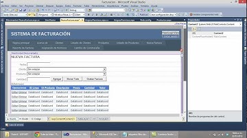 Parte 7 - ASP.NET: Creación de la factura - Parte 1