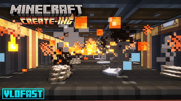 Automated STEEL FACTORY with the Create Mod!