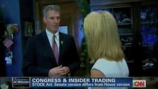 Brown on CNN: Fighting to Keep STOCK Act Strong