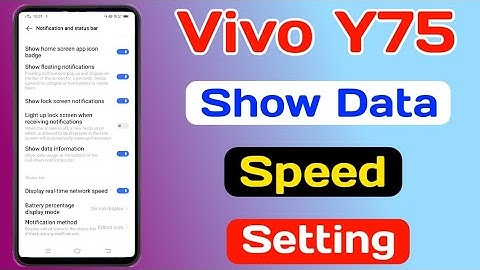 Vivo Y75 Show Data Speed Setting || How To Show Data Speed On Vivo Y75 || Tech Akhilesh