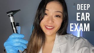 ASMR VR180 | 👂 Extremely Deep Ear Exam!👂 with otoscope!! (latex gloves, ear cupping & instructions)