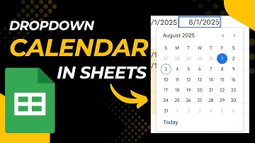 Google Sheets Tips - How to Create a Dropdown Calendar in Google Sheets