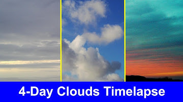 Relaxing Clouds Moving Timelapse - 4 days in 10 minutes