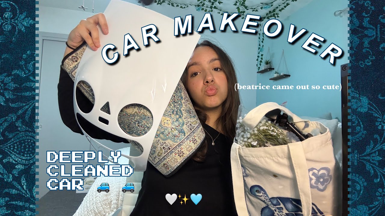 DEEP CLEANING + DECORATING MY NEW CAR 🚙