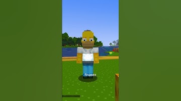 I added the Simpsons to #minecraft #cursedminecraft #minecraftmemes