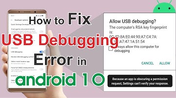 How to fix USB Debugging Error in Developer option in Android 10 | New Update