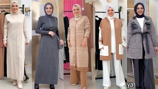 ملابس محجبات بستايلات انيقة ومميزة ٢٠٢٤ تنسيقات ملابس محجبات تركية