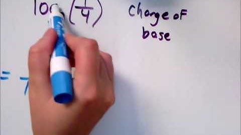 Change of base for logarithms, problem type 1