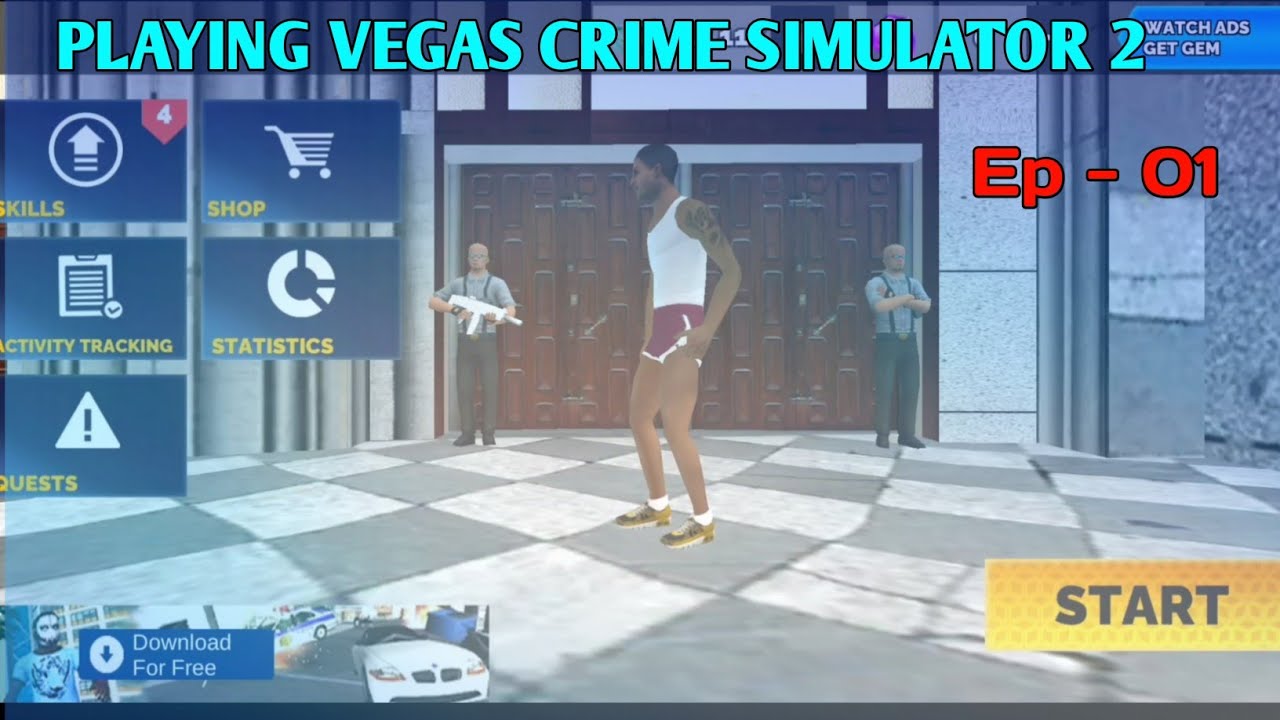 Vegas Crime Simulator 2 ep 1 ll First Time playing