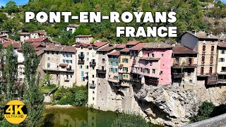 Pont-En-Royans, France, A Village With Colourful Hanging Houses, 4K, Walking Tour