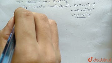 IF in a nuclear fission, piece of uranium of mass 5.0g is lost, the energy obtained in kWh is | ...