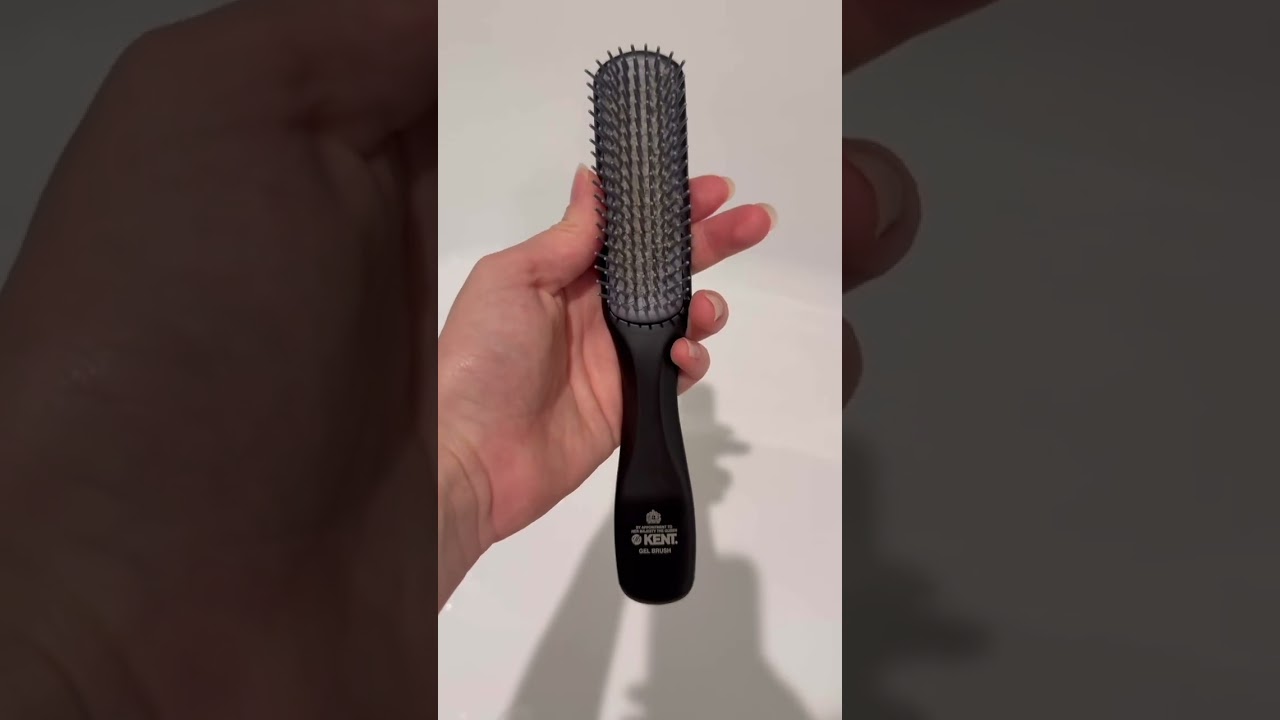 Kent KFM3 Gel Styling Hair Brush for Men, 9 Row Men's Hair Brush with Ionic Anti Static Bristles