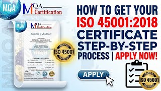 How To Apply ISO 45001 Certificate | Occupational Health And Safety Management System ISO Apply |