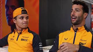 McLaren Drivers Daniel Ricciardo & Lando Norris on How to Do a Shoey, Formula 1 & Fame