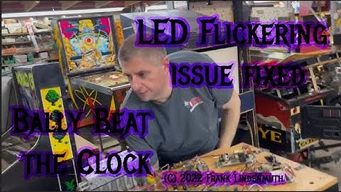 Bally Beat the Clock Pinball LED Flicker and other early Bally Games