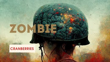 Zombie - Cranberries - But the lyrics are Ai generated images