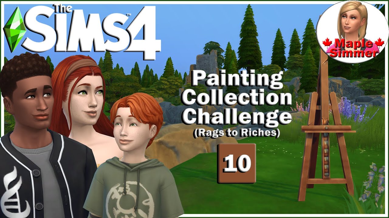 Masterpieces Pt 10 Painting Collection Challenge (Sims 4 Rags to