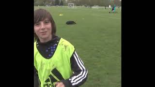 Young Mason Mount practicing a freekick similar to one against Wolves!