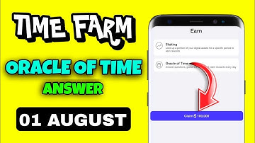 Time Farm Answer Today | Time Farm Oracle Of Time 01 August | Time Farm Answer