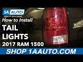 How to Install Replace Tail Lights 2013-18 Ram 1500