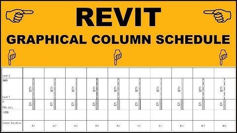 Graphical Column Schedule in Revit || #bimgyan #structure #bim #revit #youtube #education