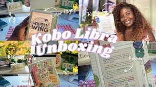Kobo Libra Colour Unboxing + Decorating 💐