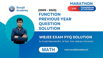 Math Functions WBJEE PYQ 2009 - 2023 Solution | WBJEE Previous Year Question Solution #wbjeeexam