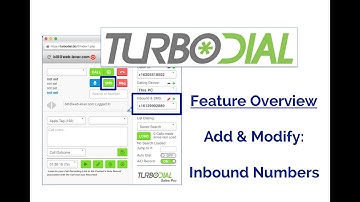 turboDial Inbound Numbers