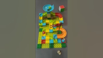 Satisfying building blocks marble run asmr Ep 693. #asmr #satisfying #marblerun