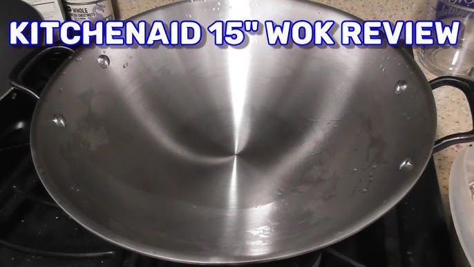 KitchenAid 15” 5-Ply Clad Stainless Steel Wok