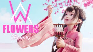 Alan Walker - Flowers (Remix) || Animation  4K