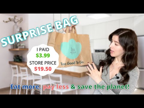 Buying RESTAURANT LEFTOVERS to Reduce Food Waste | Too Good To Go NYC Review