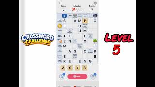 Crossword Challenge Level 5 Walkthrough