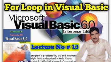 for loop in visual basic 6.0 code with example