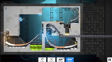 Bridge Constructor: Portal [Level 34] Walkthrough Convoy