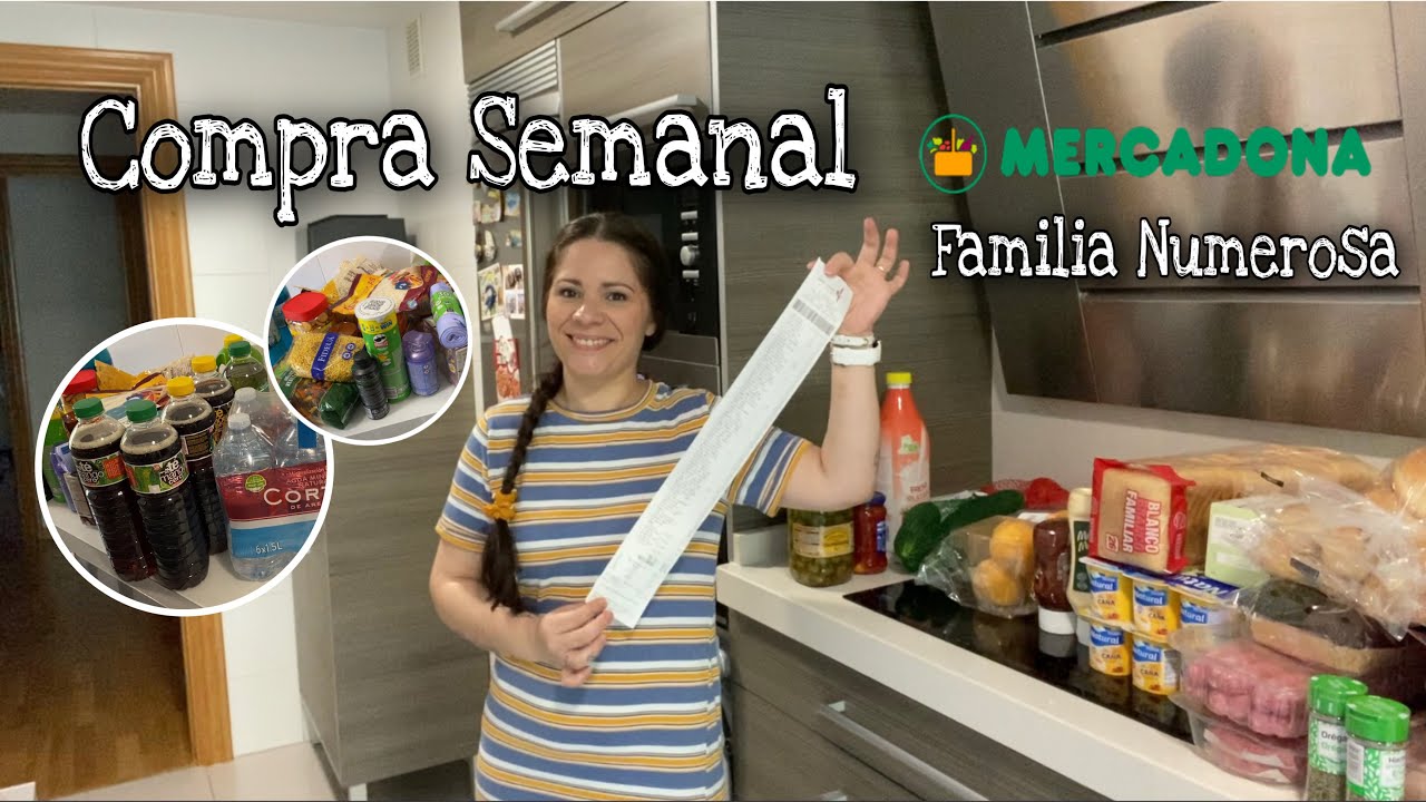 🛒Súper Compra Mercadona🛒// Compra Semanal Familia Numerosa