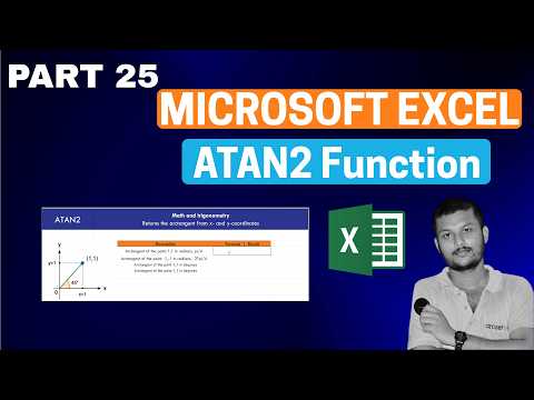 Excel ATAN2 Function Tutorial | Find Angle Between X & Y Coordinates