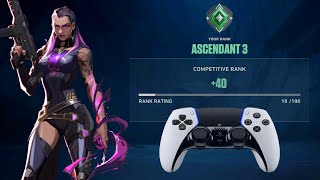 CARRYING FOR MY RANK-UP GAME (ASCENDANT 3): Full Game - Valorant Competitive Console Gameplay