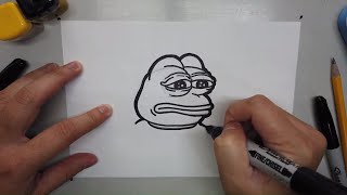 How to draw Pepe the Frog [ 4K ]