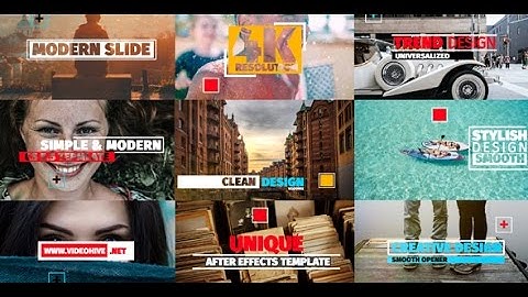 Modern Slide Show | After Effects Template | Video Displays