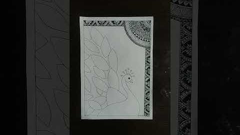 peacock mandala art।। mandala art।। zentangle art।। done by Riya।।      #mandalaart#zentangleart