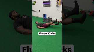 Flutter Kicks | Ab Workout #ytshorts #coreworkout #abworkout