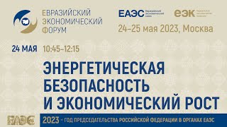 Энергетическая безопасность и экономический рост | Евразийский экономический форум 2023