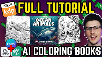 Create and Sell Your Coloring Book on Amazon KDP - AI and Canva Tutorial for Beginners 2025