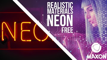 Realistic Neon Light Material - Cinem 4D / C4D + Project file