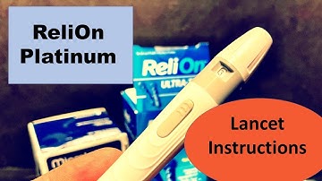 Relion Platinum lancet device instructions and replacement lancers