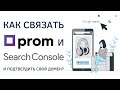 Как связать сайт на Prom.ua с Search Console и подтвердить свой внешний домен?